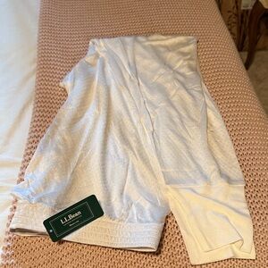 100% Silk Pointelle Ivory shirt and pant set.